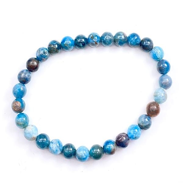 Tenetpietre Bracciali Bracciale elastico in sfere di Apatite