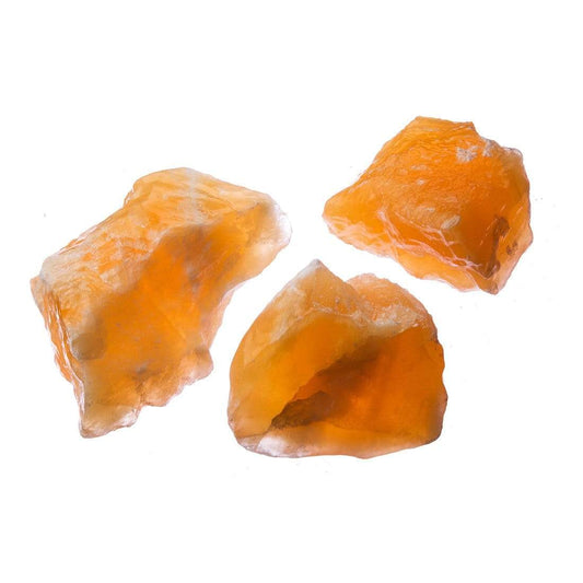 Tenetpietre Calcite arancione grezza. Disponibile in confezioni da una pietra singola o 100 gr o 1 kg