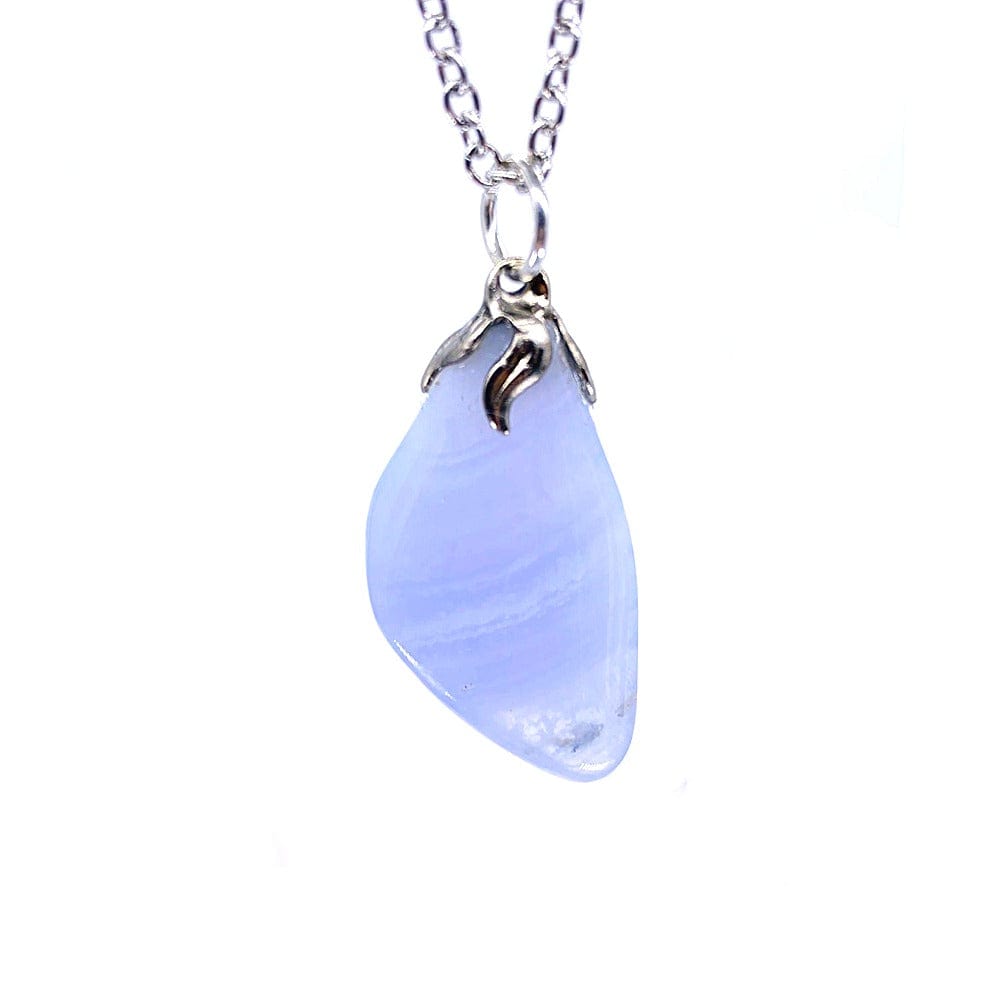 Ciondolo Croce In Pietra Dura Naturale - Con Catena Acciaio, 25 Mm - Foto 8