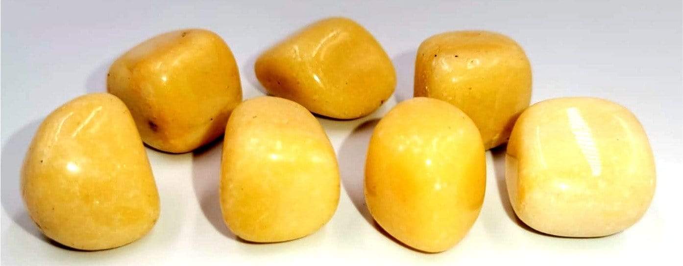 Tenetpietre Diaspro giallo levigato da 20-25 mm. Disponibile in confezioni da 1, 5 e 10 pietre