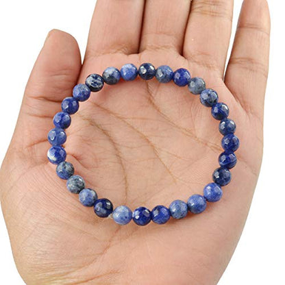 Tenetpietre Bracciali Sodalite - bracciale elastico in sfere lavorate